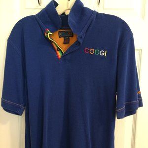 Boys Teen Coogi Blue Short Sleeve Pullover Shirt S